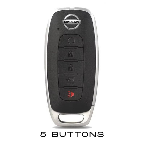 Case for Nissan Versa, X-Trail T33, Serena, Rouge, Kicks, Pathfinder, Ariya, Rogue (5 buttons) - Kapzy