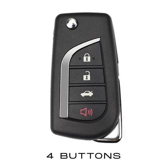 Case for Toyota Auris Corolla Avensis Verso Yaris Aygo Scion TC IM Camry RAV4 (4 Buttons) - Kapzy