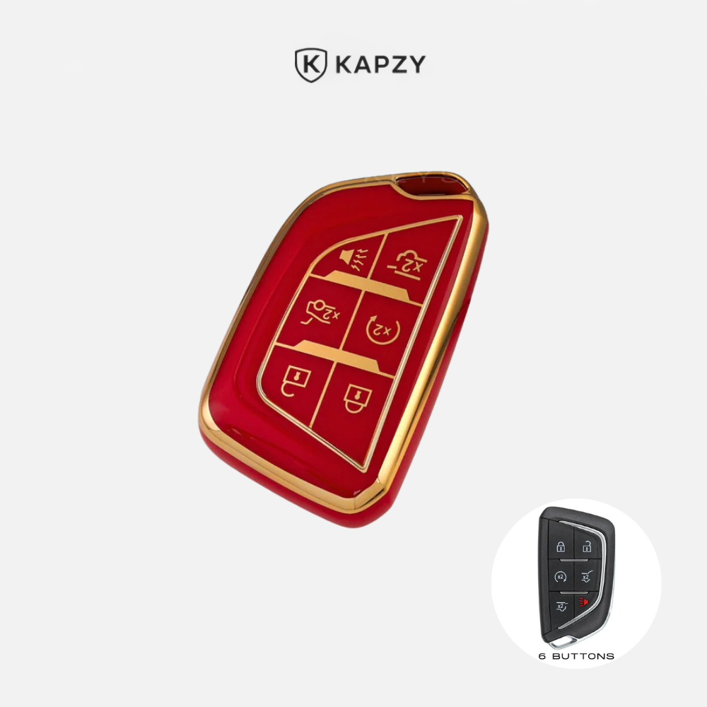 Case for Cadillac CT5 CT4-V C8 CT6 XT5 XT6 XT4 (6 Buttons) - Kapzy