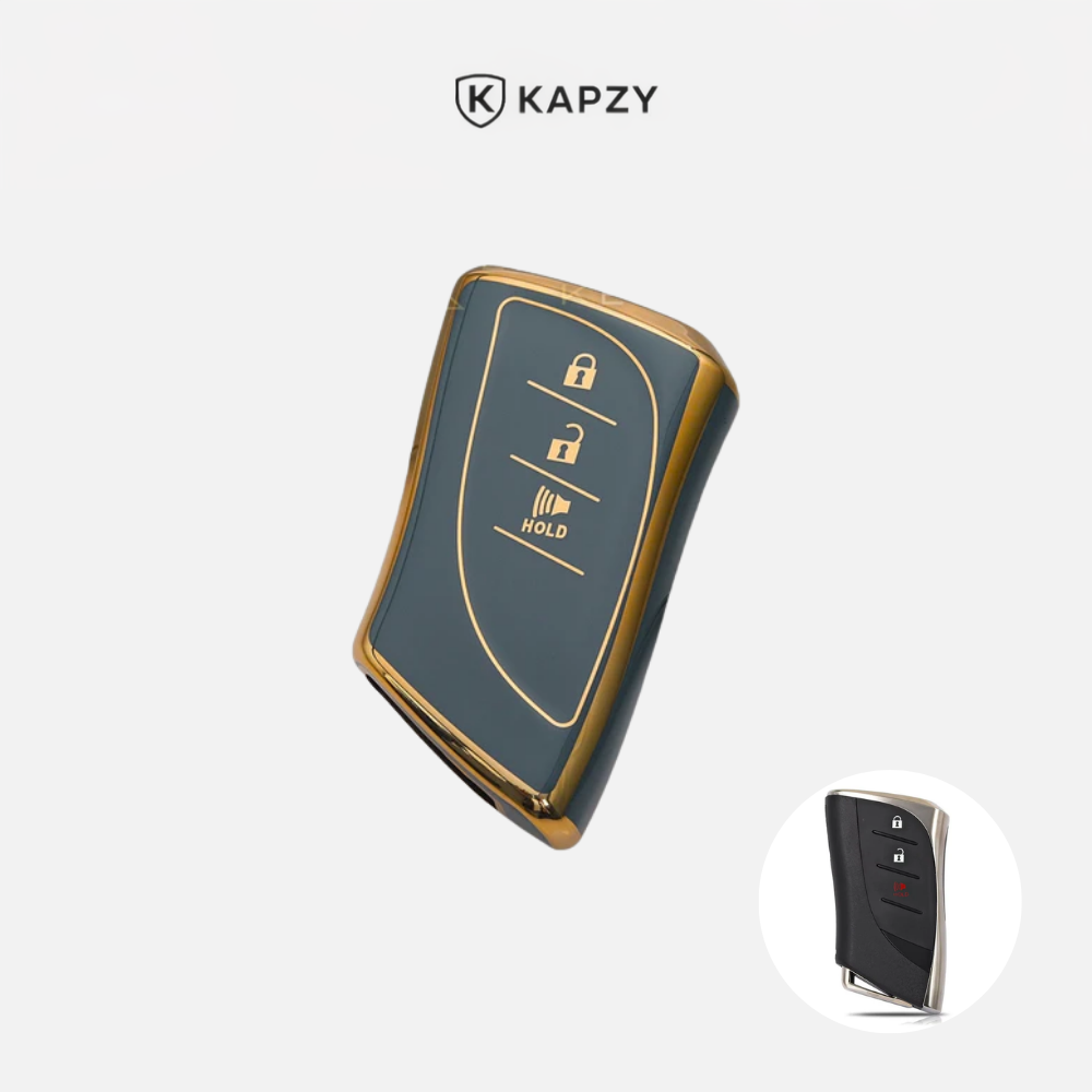 Lexus Key Cover 3 Buttons - Alarm - IS200, IS250, IS300, IS350, ES300, RC200T, RC300, RC350, LX570, NX200, NX300, RX350, RX450 - Kapzy