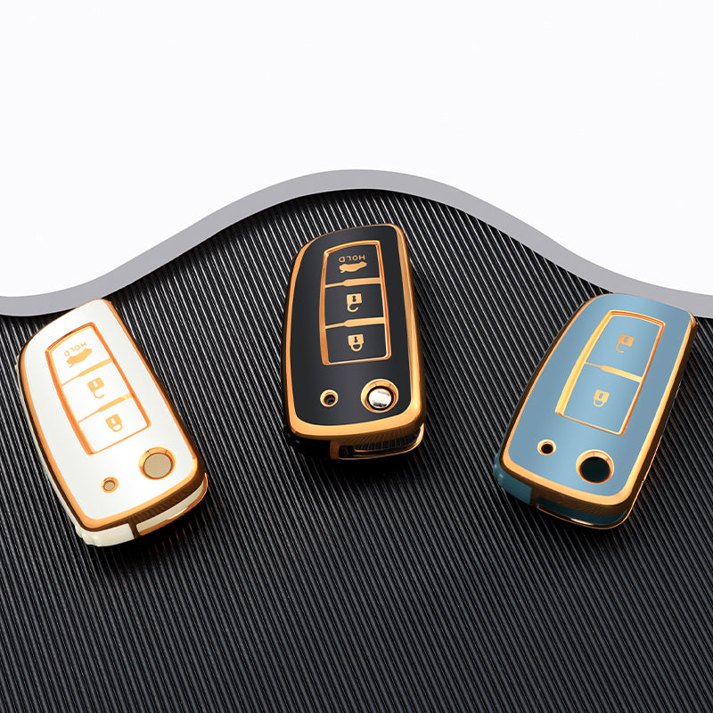 Case for Nissan X-Trail, Tiida, Altima, Pathfinder, Kicks, Livina, Sentra Flip Key (3 Buttons) - Kapzy