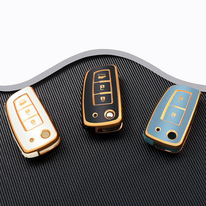 Case for Nissan X-Trail, Tiida, Altima, Pathfinder, Kicks, Livina, Sentra Flip Key (3 Buttons) - Kapzy