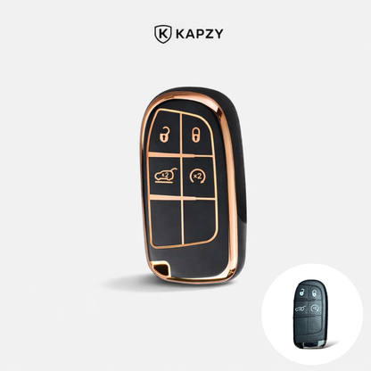 Case for Jeep Renegade, Compass, Grand Cherokee and Dodge Ram 1500, Journey and Fiat Toro, FastBack, Pulse (4 Buttons) - Kapzy