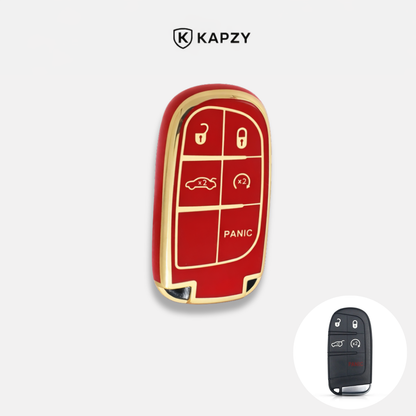 Case for Jeep Renegade, Compass, Grand Cherokee and Dodge Ram 1500, Journey and Fiat Toro, FastBack, Pulse (5 Buttons) - Kapzy