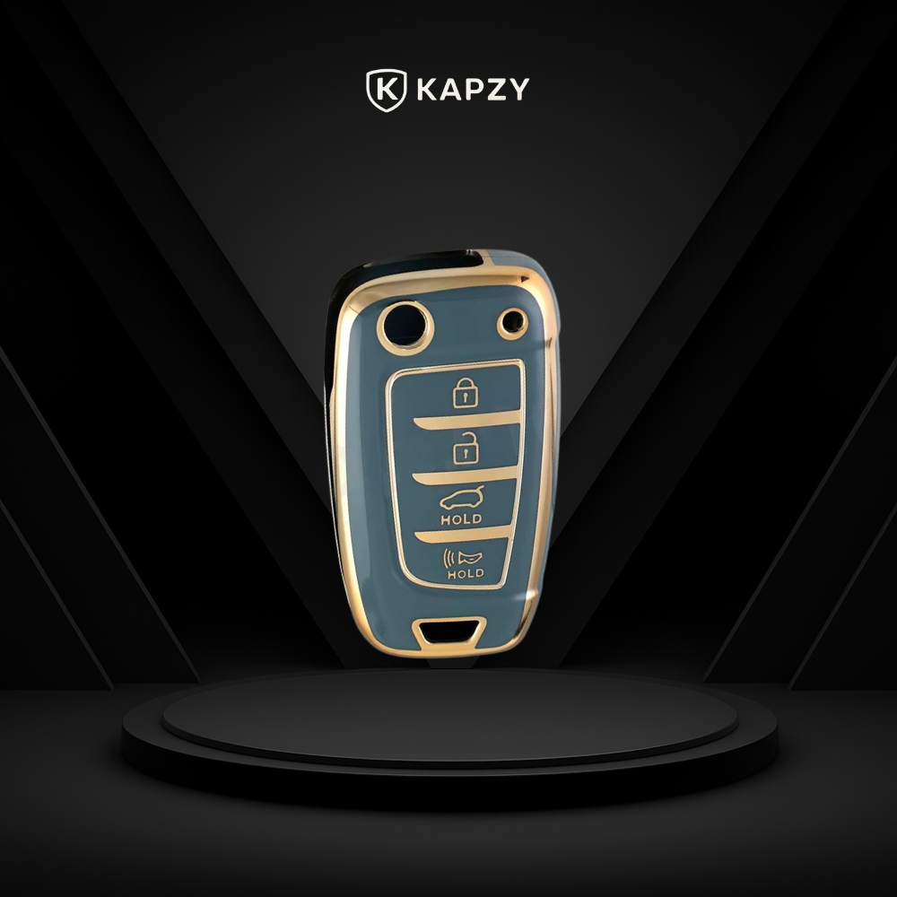 Case for Hyundai Creta, Hb20, Tucson, Ix35, Elantra, Sonata Flip Key - Kapzy