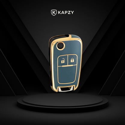 Case for Chevrolet Cruze, Tracker, Onix, S10, Malibu, Captiva, Cobalt, Prisma, Sonic (2 Buttons) - Kapzy