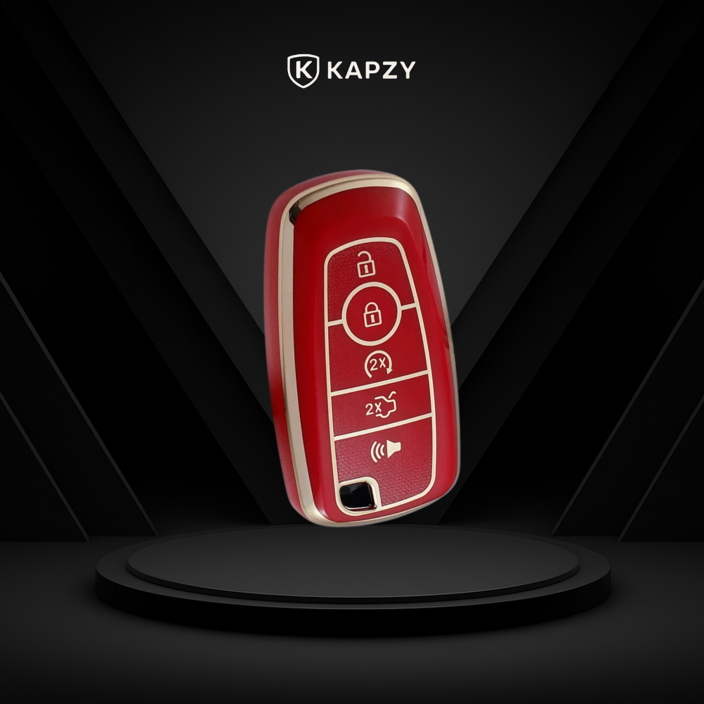 Case for Ford Edge, Focus, Fusion, Mustang, Explorer, Ecosport 5 Buttons - Kapzy