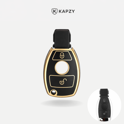 Case for Mercedes Benz Classe A, C, E, S and G Models GLA, CLA, GLK, GLC, CLS, W204, W463, W176, W251, W205 AMG (2 Buttons) - Kapzy