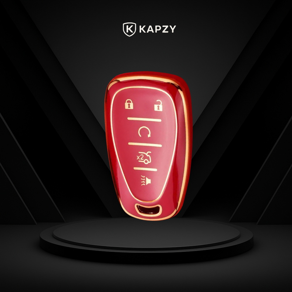 Case for Chevrolet Camaro, Cruze, Malibu, Sonic, Tracker, Equinox 5 Buttons - Kapzy