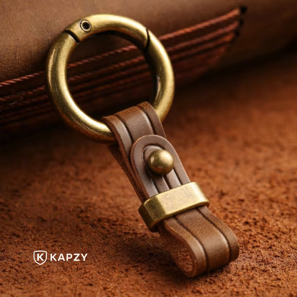 Leather Carabiner Keychain – Kapzy