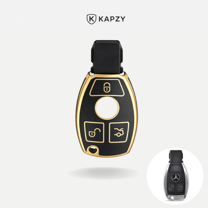 Case for Mercedes Benz Classe A, C, E, S and G GLA, CLA, GLK, GLC, CLS, W204, W463, W176, W251, W205 AMG (3 Buttons) - Kapzy