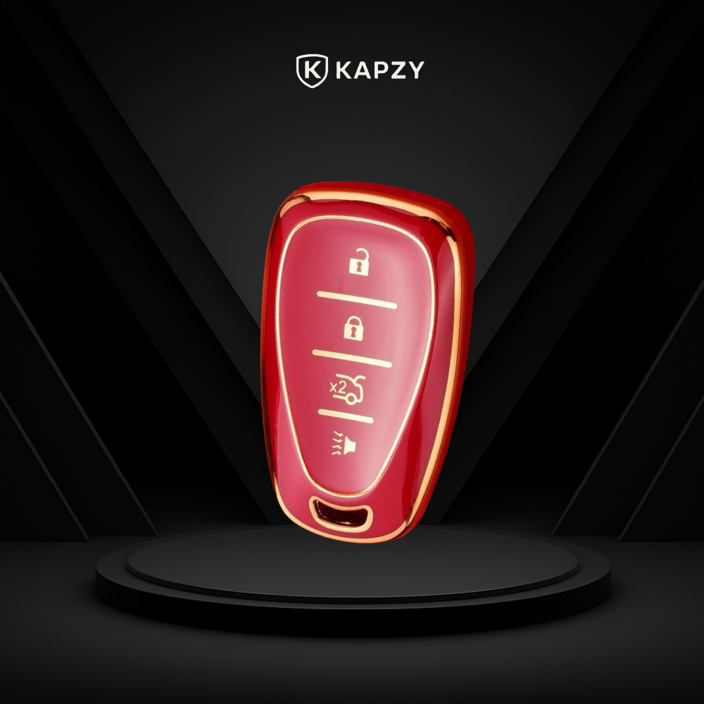 Case for Chevrolet Camaro, Cruze, Malibu, Sonic, Tracker, Equinox 4 Buttons - Kapzy