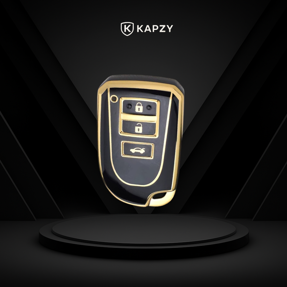 Case for Toyota Yaris, Corolla, RAV4, SW4, Hilux, 3 Buttons - Kapzy