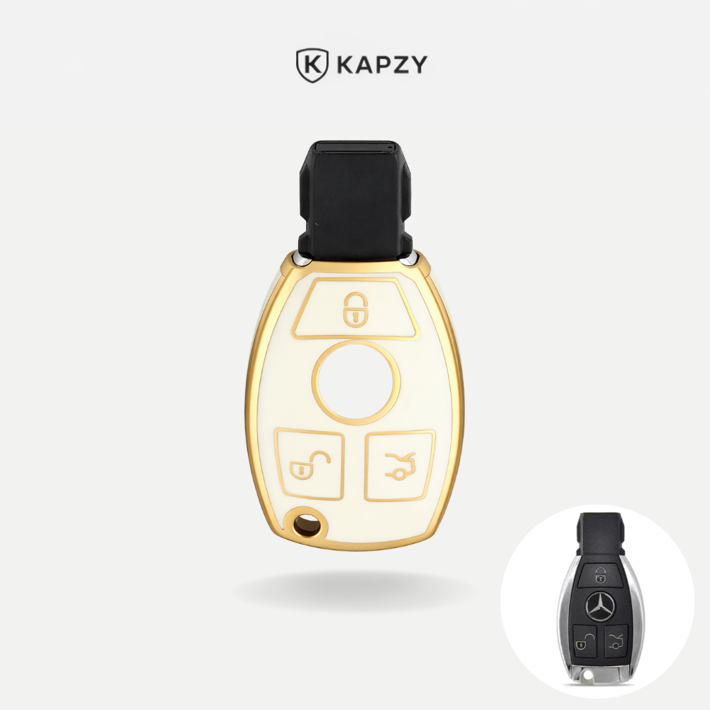 Case for Mercedes Benz Classe A, C, E, S and G GLA, CLA, GLK, GLC, CLS, W204, W463, W176, W251, W205 AMG (3 Buttons) - Kapzy