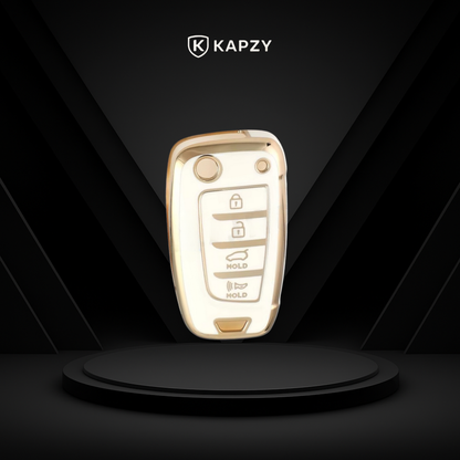 Case for Hyundai Creta, Hb20, Tucson, Ix35, Elantra, Sonata Flip Key - Kapzy