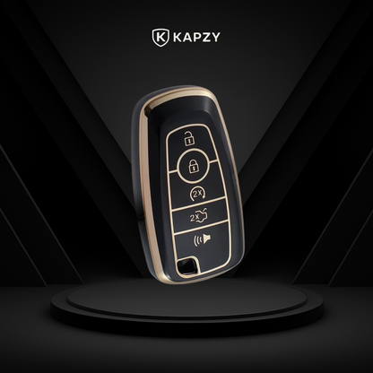 Case for Ford Edge, Focus, Fusion, Mustang, Explorer, Ecosport 5 Buttons - Kapzy