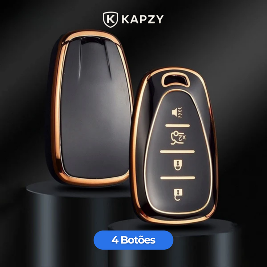 Case for Chevrolet Camaro, Cruze, Malibu, Sonic, Tracker, Equinox 4 Buttons - Kapzy