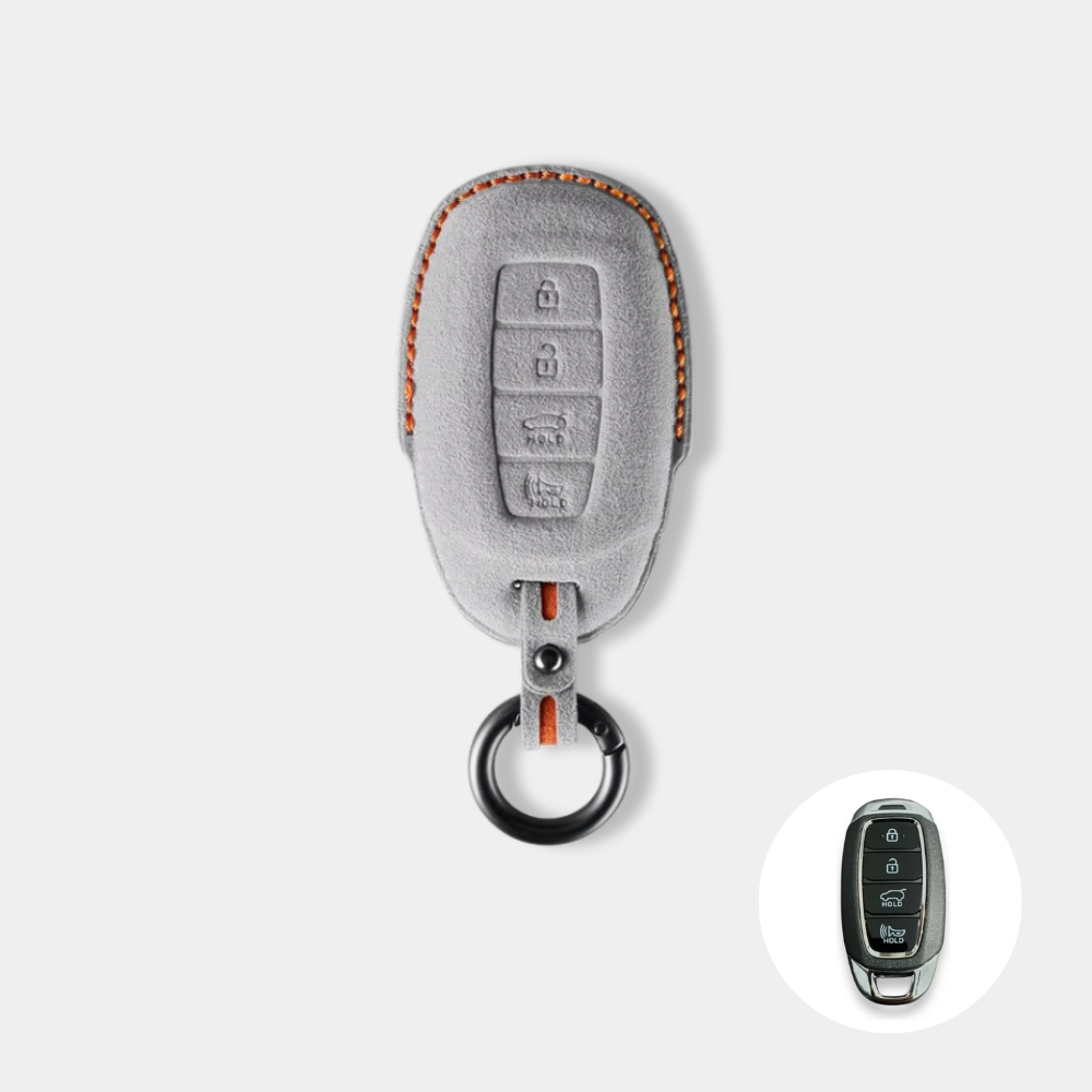 Case Suede Collection for Hyundai Smart Key (4 Buttons) - Kapzy
