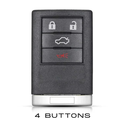 Case for Cadillac CTS ATS 28T CTSV XTS DTS SLS SRX XLS STS Escalade (4 Buttons) - Kapzy
