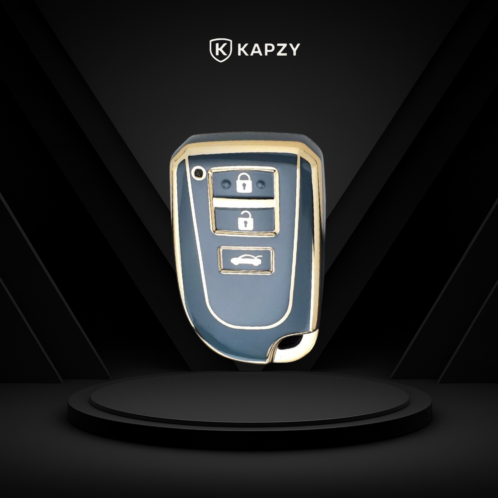 Case for Toyota Yaris, Corolla, RAV4, SW4, Hilux, 3 Buttons - Kapzy