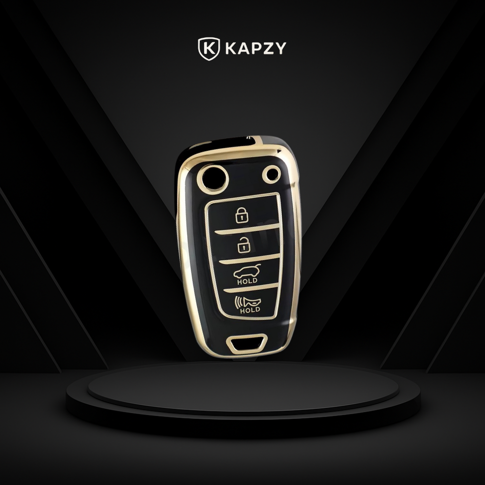 Case for Hyundai Creta, Hb20, Tucson, Ix35, Elantra, Sonata Flip Key - Kapzy