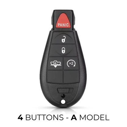 Case for Jeep, Chrysler, Dodge and RAM (4 Buttons - A Model) - Kapzy