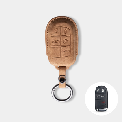 Case Suede Collection for Fiat e Jeep Smart Key 5 Buttons - Kapzy