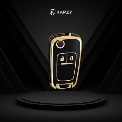 Case for Chevrolet Cruze, Tracker, Onix, S10, Malibu, Captiva, Cobalt, Prisma, Sonic (2 Buttons) - Kapzy