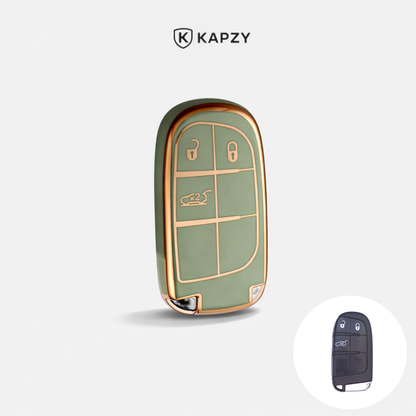 Case for Jeep Renegade, Compass, Grand Cherokee and Dodge Ram 1500, Journey and Fiat Toro, FastBack, Pulse (3 Buttons) - Kapzy