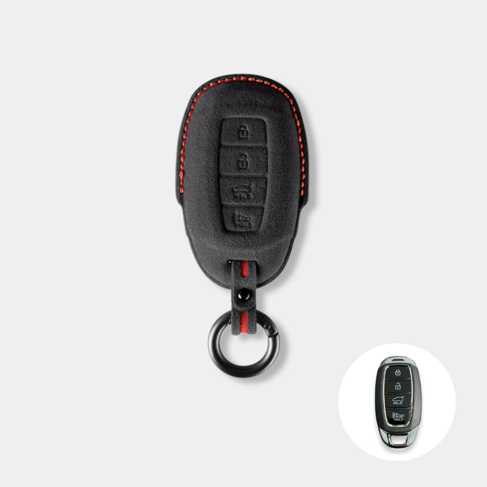 Case Suede Collection for Hyundai Smart Key (4 Buttons) - Kapzy