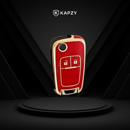 Case for Chevrolet Cruze, Tracker, Onix, S10, Malibu, Captiva, Cobalt, Prisma, Sonic (2 Buttons) - Kapzy
