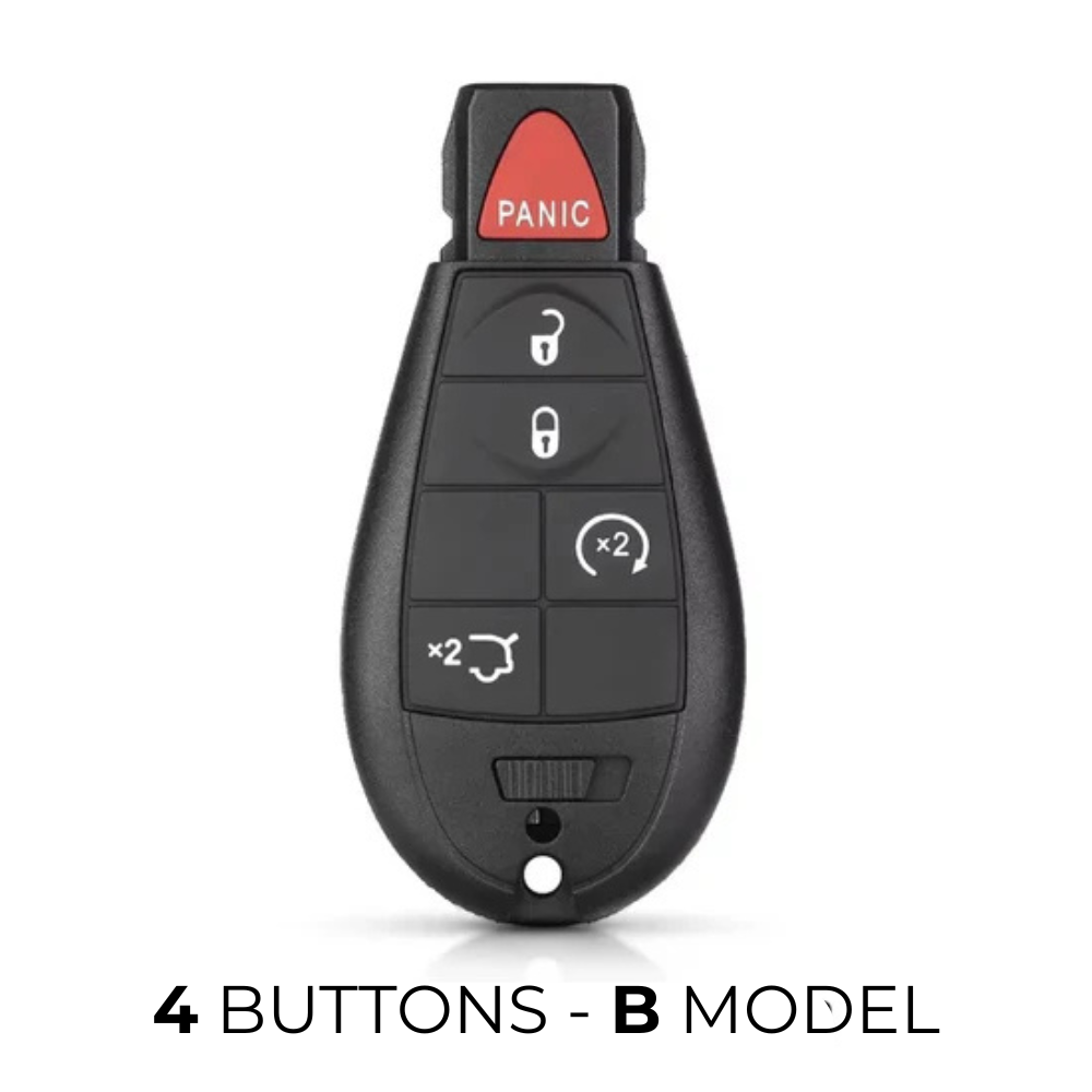 Case for Jeep, Chrysler, Dodge and RAM (4 Buttons - B Model) - Kapzy