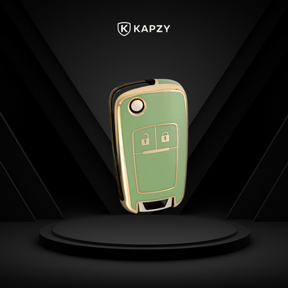 Case for Chevrolet Cruze, Tracker, Onix, S10, Malibu, Captiva, Cobalt, Prisma, Sonic (2 Buttons) - Kapzy