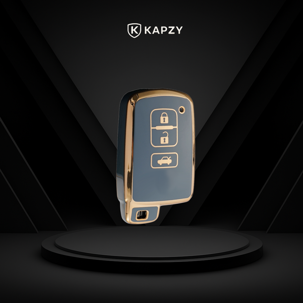 Case for Toyota Corolla, RAV4, SW4, Hilux, 3 Buttons - Kapzy