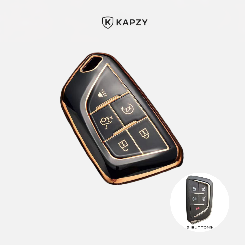 Case for Cadillac CT5 CT4-V C8 CT6 XT5 XT6 XT4 (5 Buttons) - Kapzy