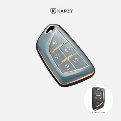 Case for Cadillac CT5 CT4-V C8 CT6 XT5 XT6 XT4 (5 Buttons) - Kapzy