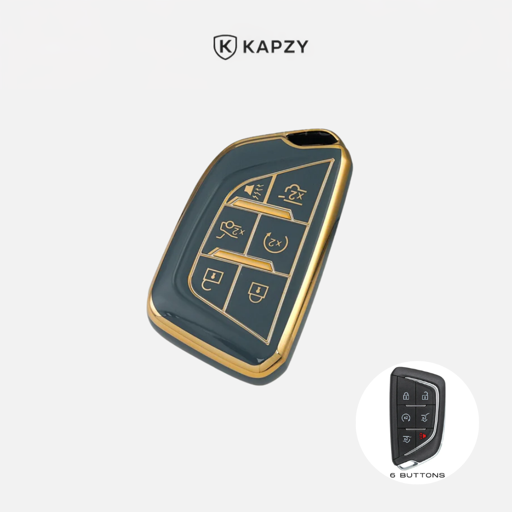 Case for Cadillac CT5 CT4-V C8 CT6 XT5 XT6 XT4 (6 Buttons) - Kapzy