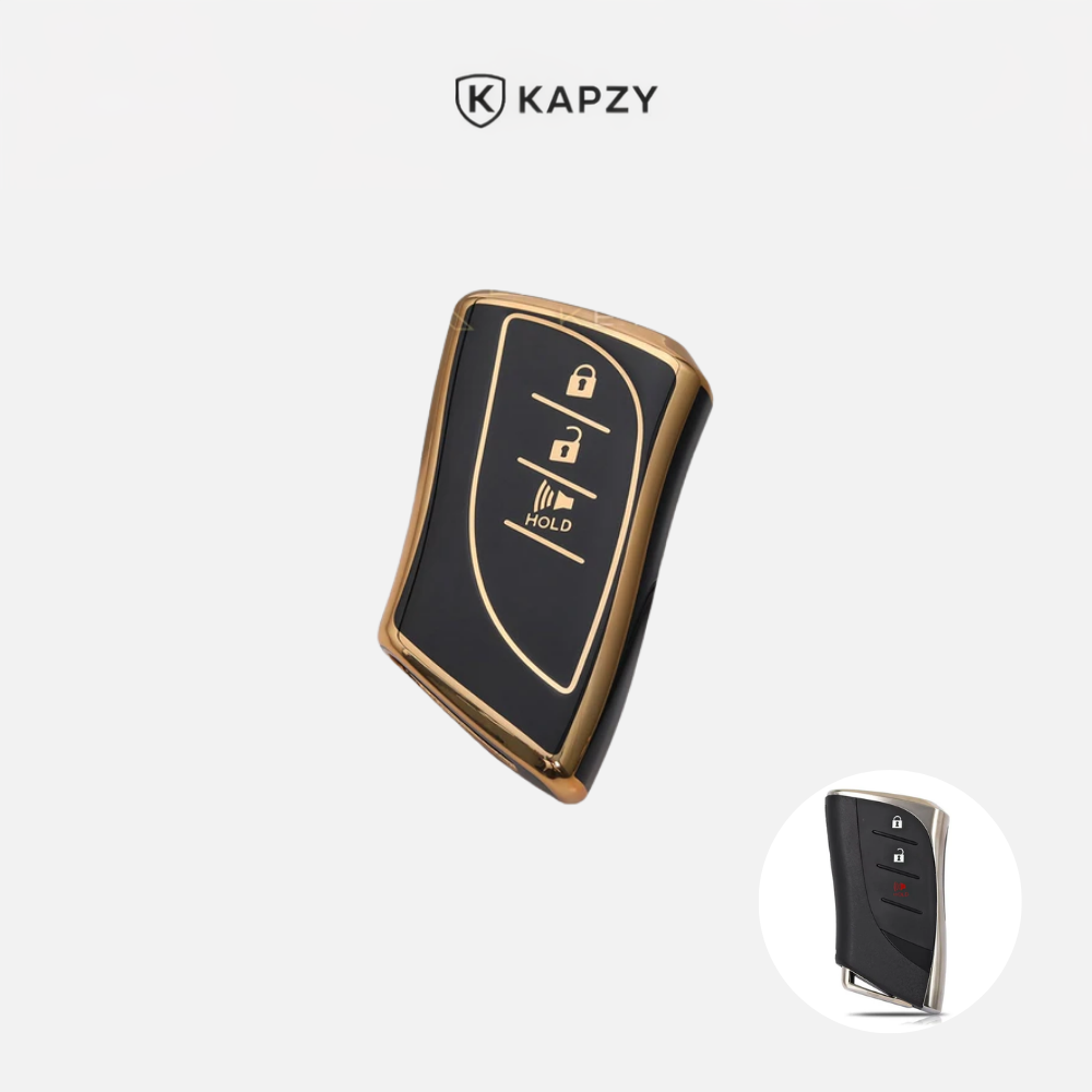 Lexus Key Cover 3 Buttons - Alarm - IS200, IS250, IS300, IS350, ES300, RC200T﻿, RC300, RC350, LX570, NX200, NX300, RX350, RX450 - Kapzy
