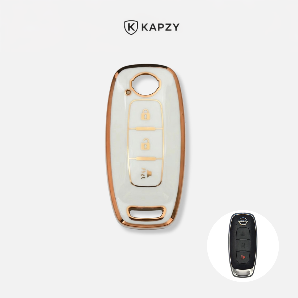 Case for Nissan Sentra, Versa, Kicks Smart Key 3 Buttons (Panic Button) - Kapzy