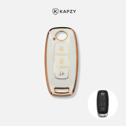 Case for Nissan Sentra, Versa, Kicks Smart Key 3 Buttons (Panic Button) - Kapzy