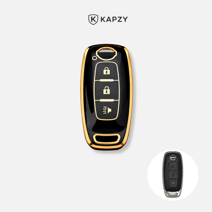 Case for Nissan Sentra, Versa, Kicks Smart Key 3 Buttons (Panic Button) - Kapzy