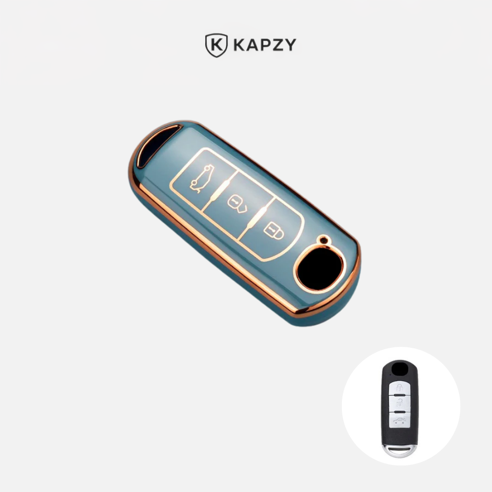 Case for Mazda 2, 3, 5, 6, BL, BM, GJ, Atenza, Axela, Demio, CX-3, CX3, CX-5, CX5, CX7, CX-9, CX8 (3 Buttons) - Kapzy