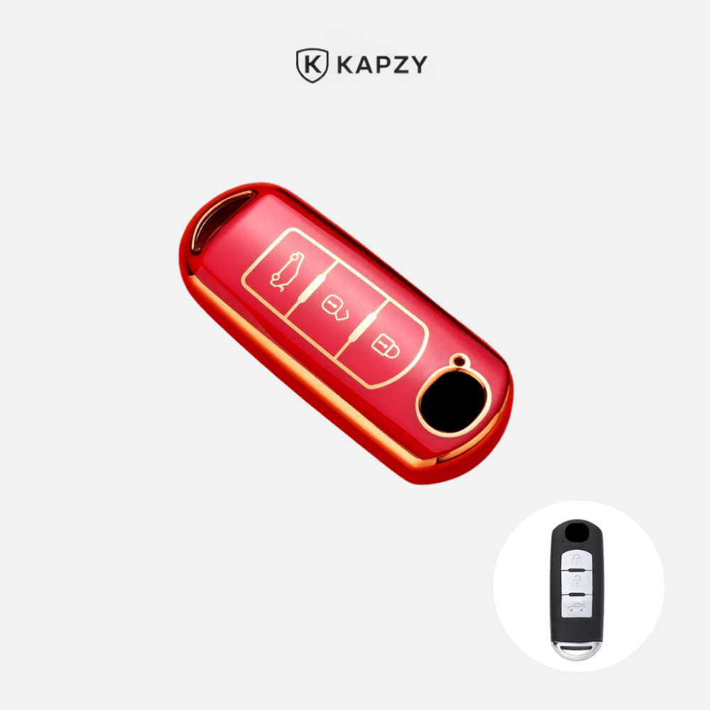 Case for Mazda 2, 3, 5, 6, BL, BM, GJ, Atenza, Axela, Demio, CX-3, CX3, CX-5, CX5, CX7, CX-9, CX8 (3 Buttons) - Kapzy