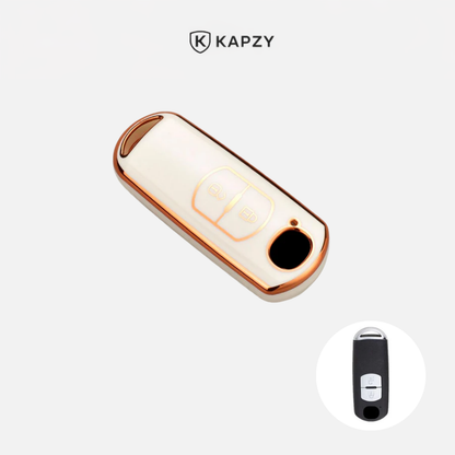 Case for Mazda 2, 3, 5, 6, BL, BM, GJ, Atenza, Axela, Demio, CX-3, CX3, CX-5, CX5, CX7, CX-9, CX8 (2 Buttons) - Kapzy