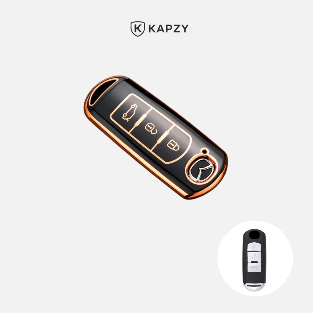 Case for Mazda 2, 3, 5, 6, BL, BM, GJ, Atenza, Axela, Demio, CX-3, CX3, CX-5, CX5, CX7, CX-9, CX8 (3 Buttons) - Kapzy