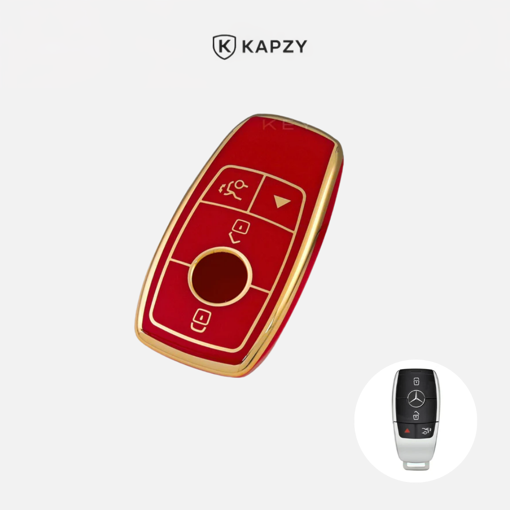 Case for Mercedes Benz A, B, C, E, S, G,  GLC, CLE, CLA Class (AMG) (4 Buttons) - Kapzy
