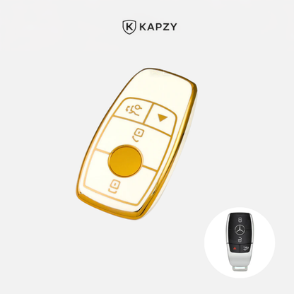 Case for Mercedes Benz A, B, C, E, S, G,  GLC, CLE, CLA Class (AMG) (4 Buttons) - Kapzy