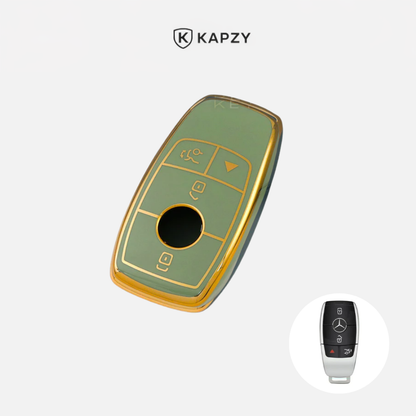 Case for Mercedes Benz A, B, C, E, S, G,  GLC, CLE, CLA Class (AMG) (4 Buttons) - Kapzy
