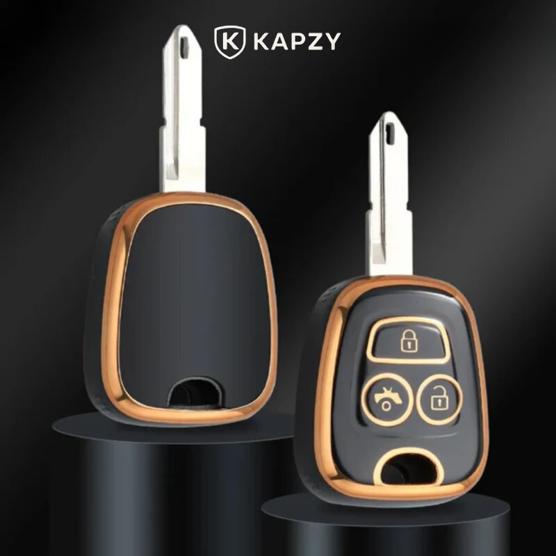 Case for Peugeot 106, 107, 206, 207, 306, 307, 406, 407 3 Buttons - Kapzy