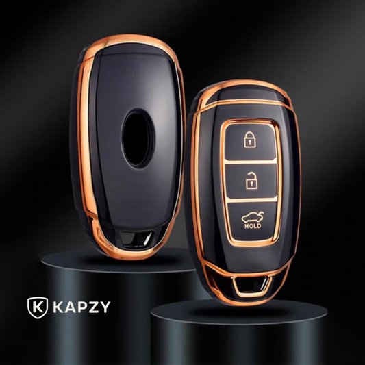 Case for Hyundai i30, ix35, Elantra, KONA, Azera, Santa Fe (3 Buttons) - Kapzy